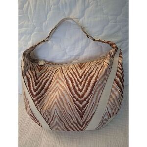 The Sports Sac Hobo Abstract Animal Print Tan Camel